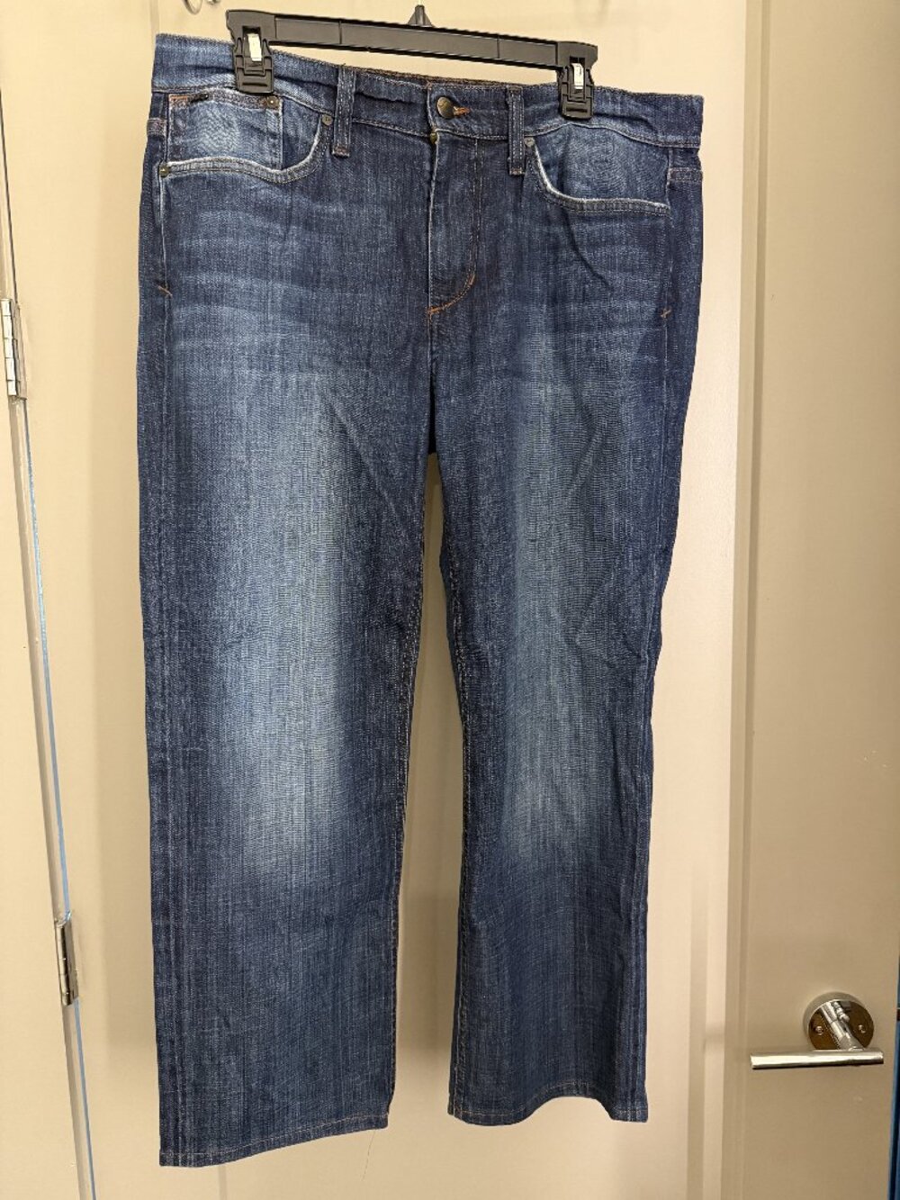 Joe’s Jeans Men’s Classic Fit Dark Blue 34x25 Stretch Denim Zipper Fly